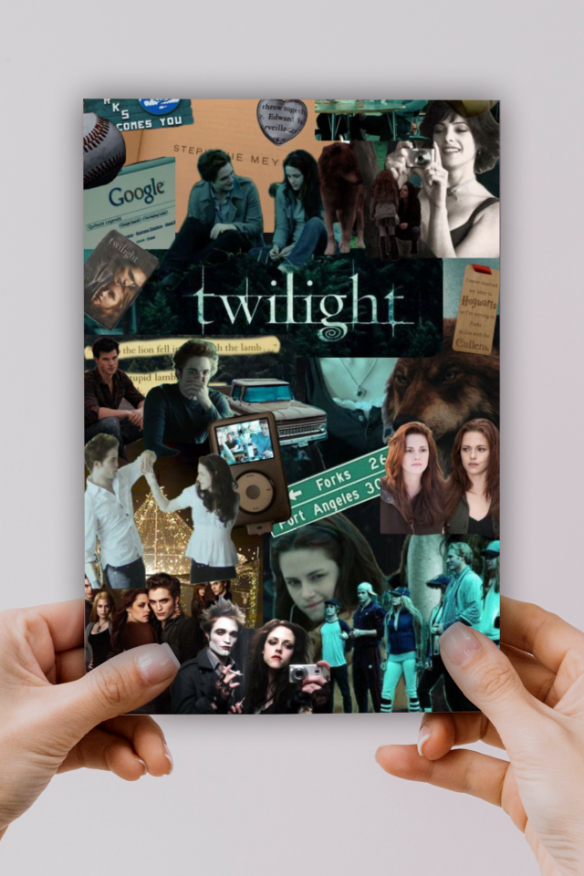 A5 Twilight Alacakaranlık Kolaj Baskılı Defter
