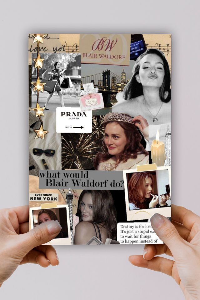A5 Blair Gossip Girl Baskılı Defter