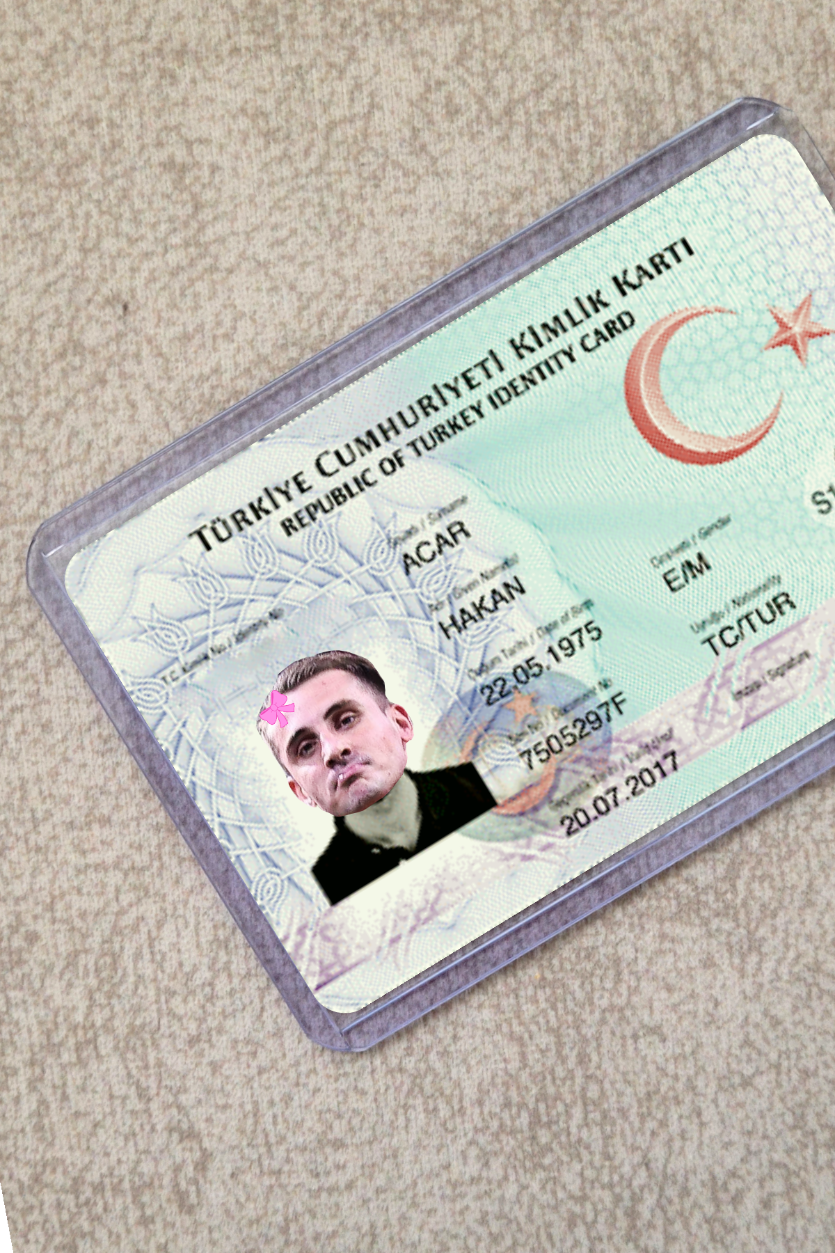 Fiyonklu Kerem Aktürkoğlu Kimlik Kılıfı - Ehliyet, Nufüs Cüzdanı, Okul Kartı, Akbil Kılıfı