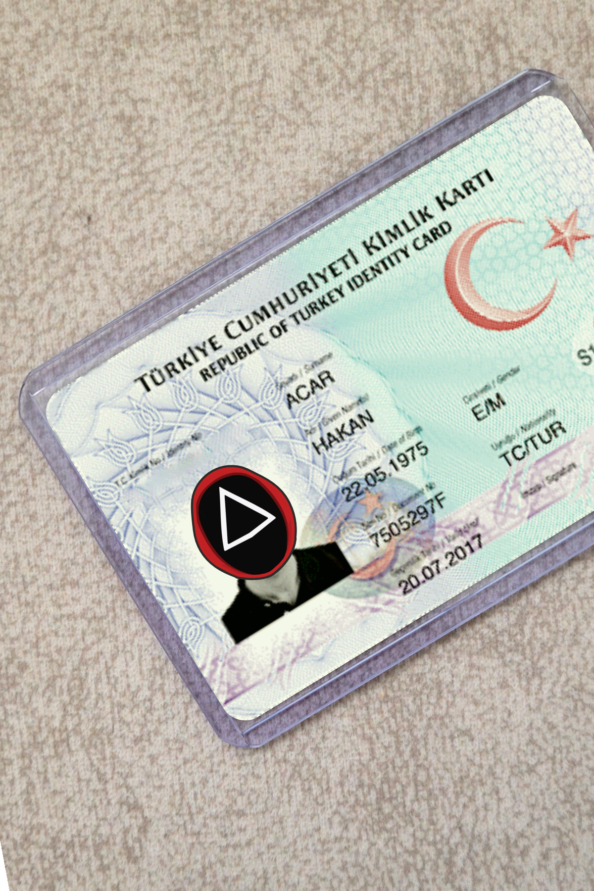 Squid Game Kafa Kimlik Kılıfı - Ehliyet, Nufüs Cüzdanı, Okul Kartı, Akbil Kılıfı